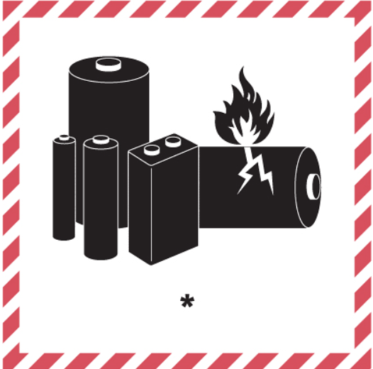 Lithium Battery handling mark (IATA)