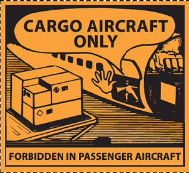 Cargo Aircraft Only label