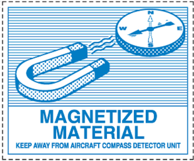 Magnetized Material handling label